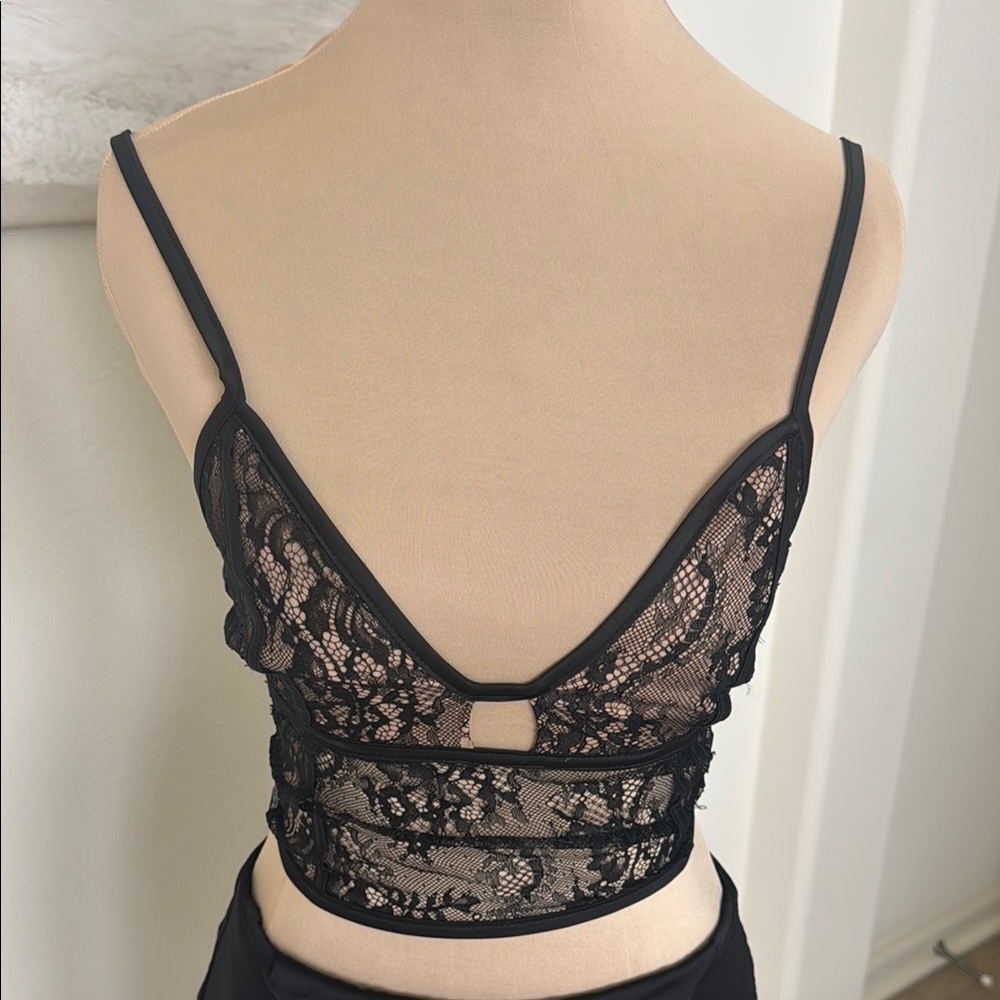 Tiger Mist Black Lace Camisole